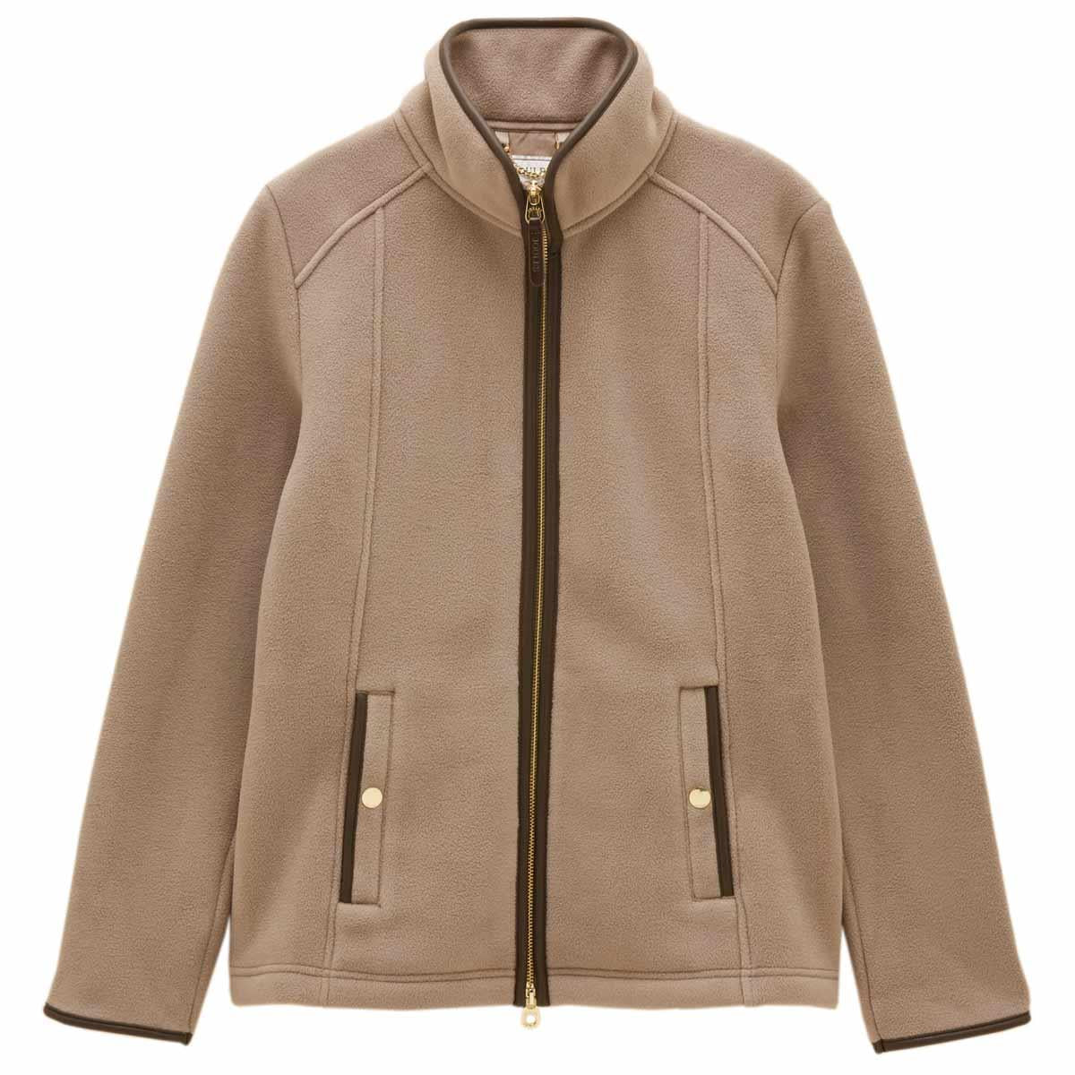 Mink Brown Joules Womens Heritage Fleece Full Zip Jacket