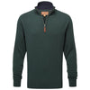 Botanical green  Schoffel Mens Calton Cotton Cashmere 1/4 Zip Jumper
