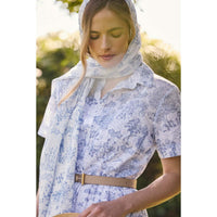 White Barbour Womens Wisteria Scarf lifestyles