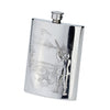 Pewter Bisley 6oz Gamekeeper Flask