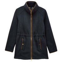 Navy Joules Womens Heritage Longline Fleece Jacket