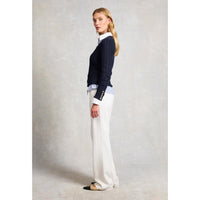 Holland Cooper Womens Seattle Cable V Neck Knit