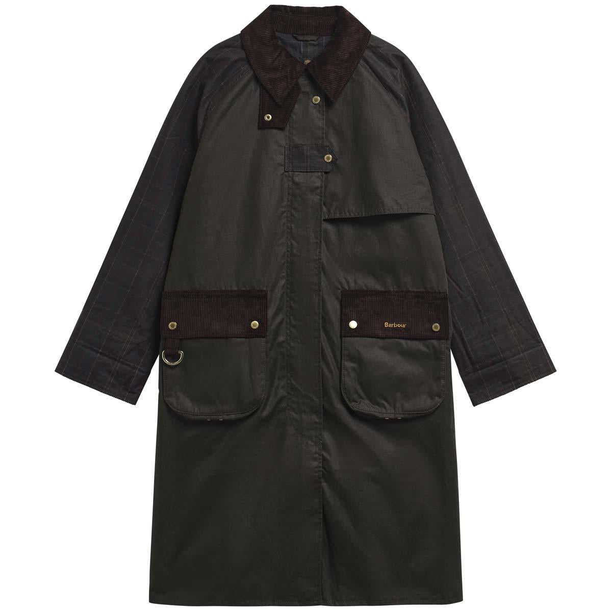 Barbour Womens Checked Kirklees Wax Jacket