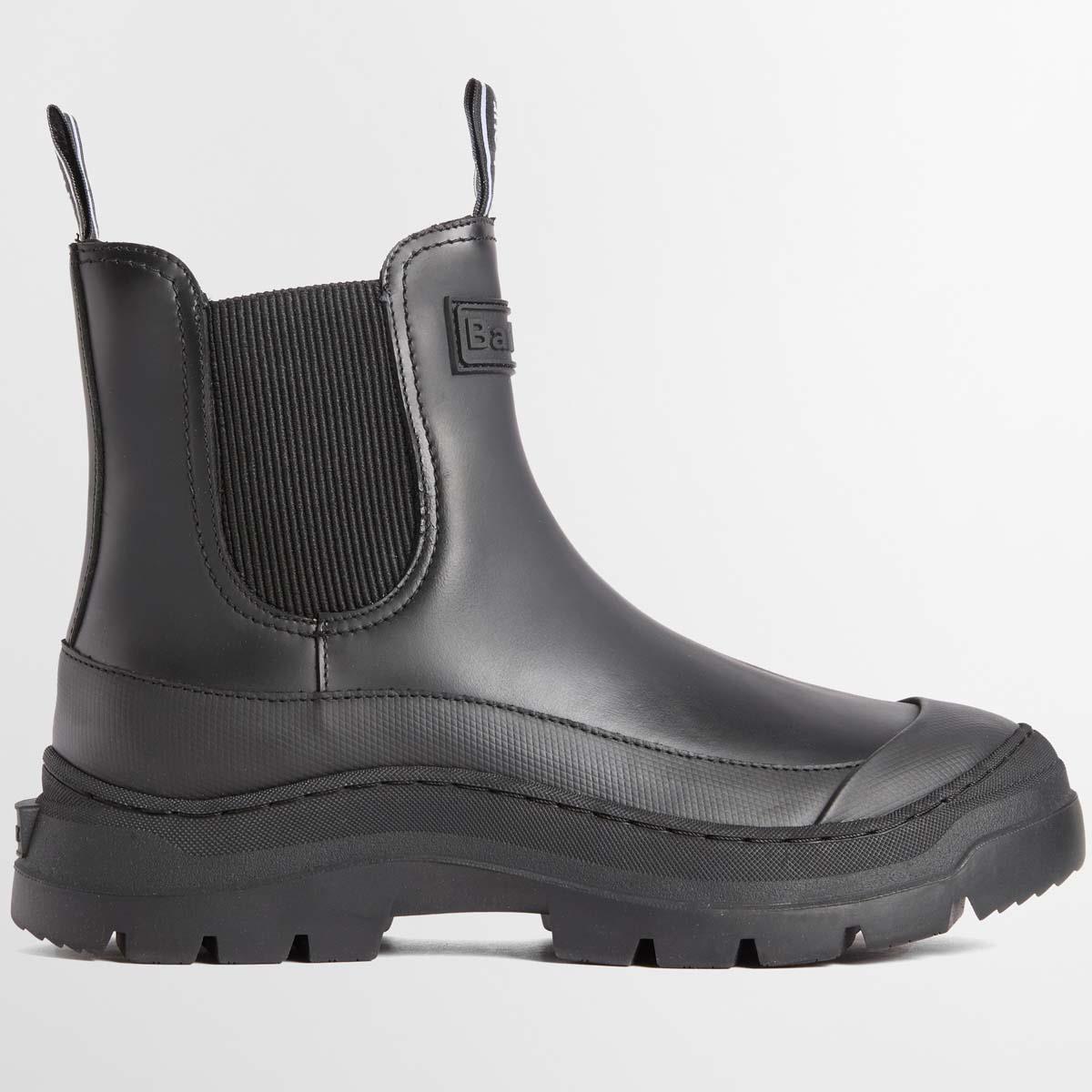 BLACK Barbour Womens Harriety Chelsea Boot SIDE