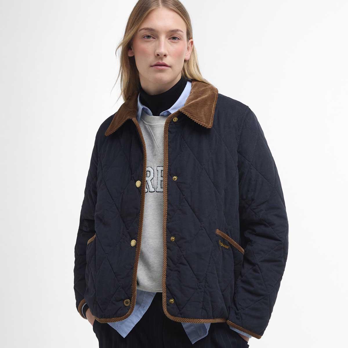 Barbour Womens Emilia Quilt Jacket Model Front