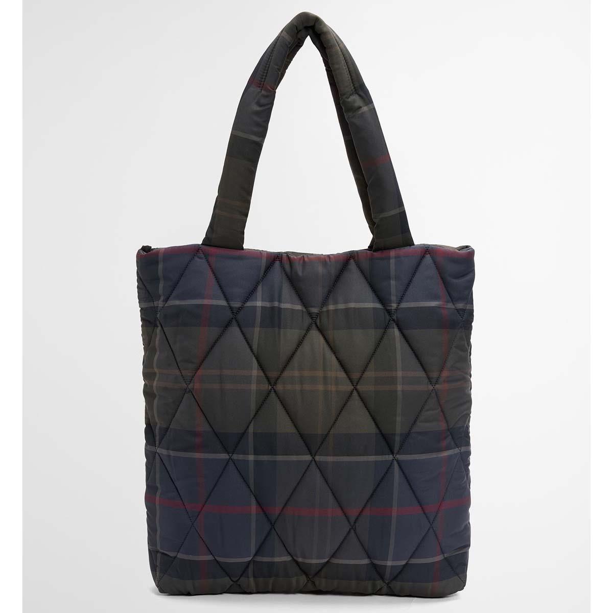 Barbour Womens Tartan Arlene Quilted Tote Bag