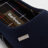 Navy Barbour Mens Hexham Slipper sole