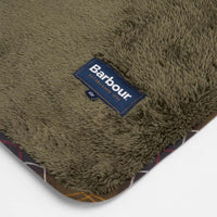 Olive Barbour Dog Quilt and Fleece Blanket Underneath