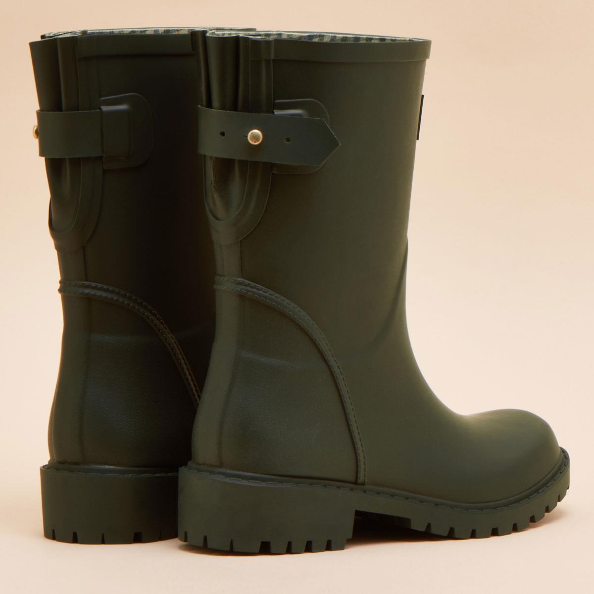 Green Joules Womens Wistow Mid Height Wellies Rear View