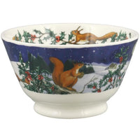 Emma Bridgewater Christmas Midnight Squirrel Small Old Bowl