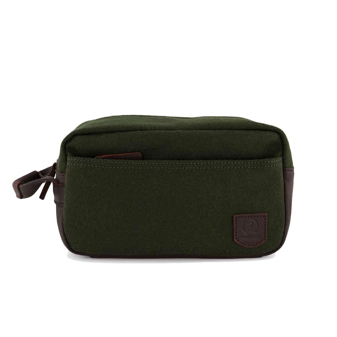 Olive Swanndri Island Bay Wash Bag
