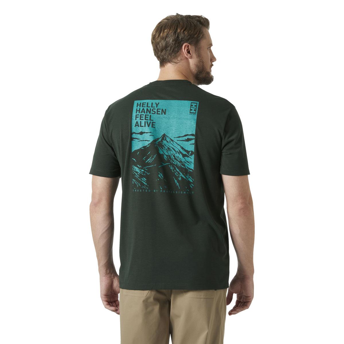 Helly Hansen Mens Skog Graphic T-Shirt back