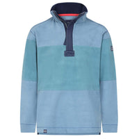 Lazy Jacks Mens LJ700S Striped Pique 1/4 Zip Sweatshirt