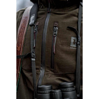 Hunting Green Harkila Mens Aspire HWS Waterproof Jacket Front Detail
