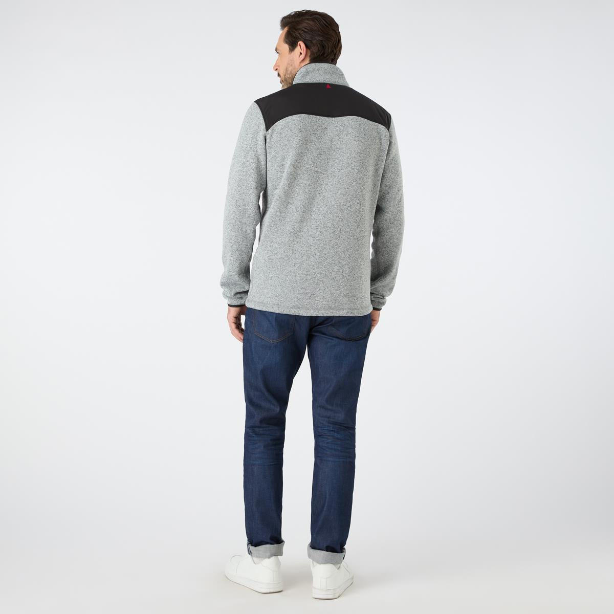 Grey Musto Mens Knitted Fleece