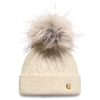 Cream Holland Cooper Womens Sloane Cable Bobble Hat