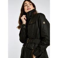 Verdigris Dubarry Womens Gandon Wax Jacket Angle