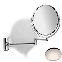 Polished Nickel Samuel Heath Novis Double Arm Pivotal Mirror Plain/Magnifying L114
