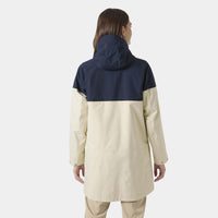 Cream Helly Hansen Womens Koster Rain Coat back