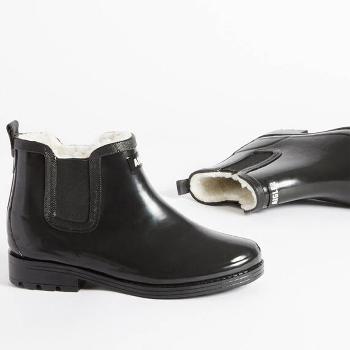 Aigle Womens Carville Fur II Rubber Boots