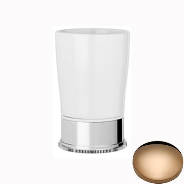 Samuel Heath Style Moderne Freestanding White Ceramic Tumbler Holder N6665W