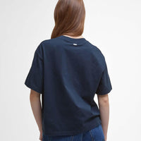 Navy Barbour Womens Jema Top Back