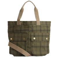 Dusky Green Tartan Barbour Transport Carry All Tote Bag