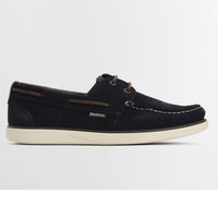 Navy Suede Barbour Rothley Boat Shoe