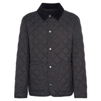 Black Carbon Barbour Mens Lindfield Quilted Jacket
