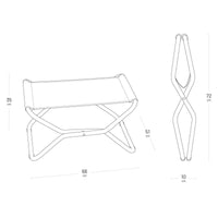 Lafuma Next Footrest Batyline DUO Dimensions