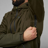 Pine Green Seeland Mens Hawker Shell II Waterproof Jacket Underarm Zip