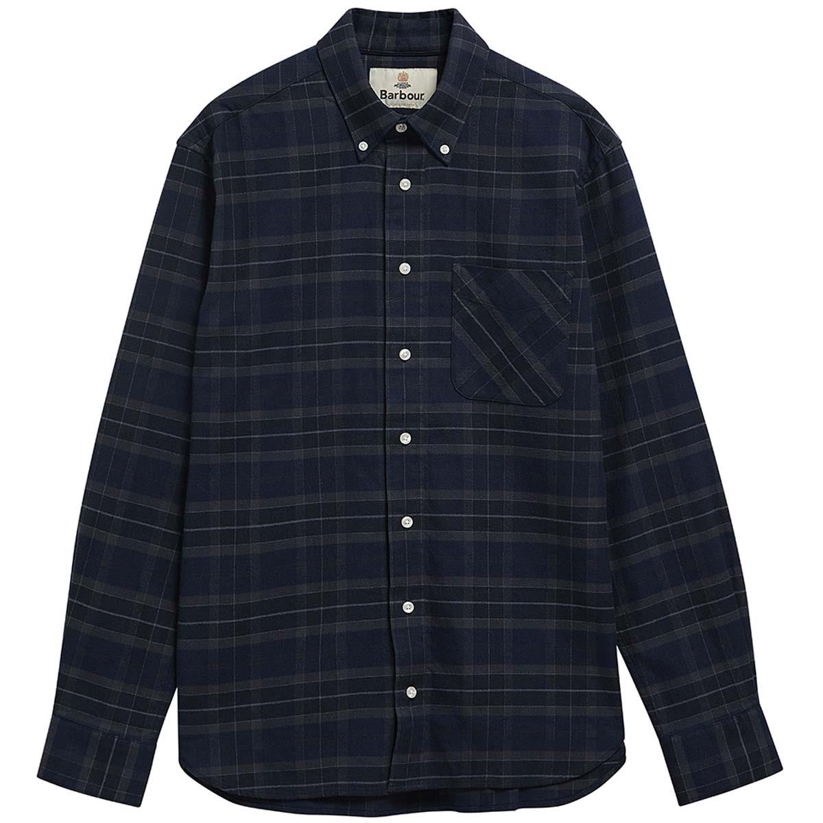 Midnight Loch Barbour Mens Mineral Tartan Authentic Shirt