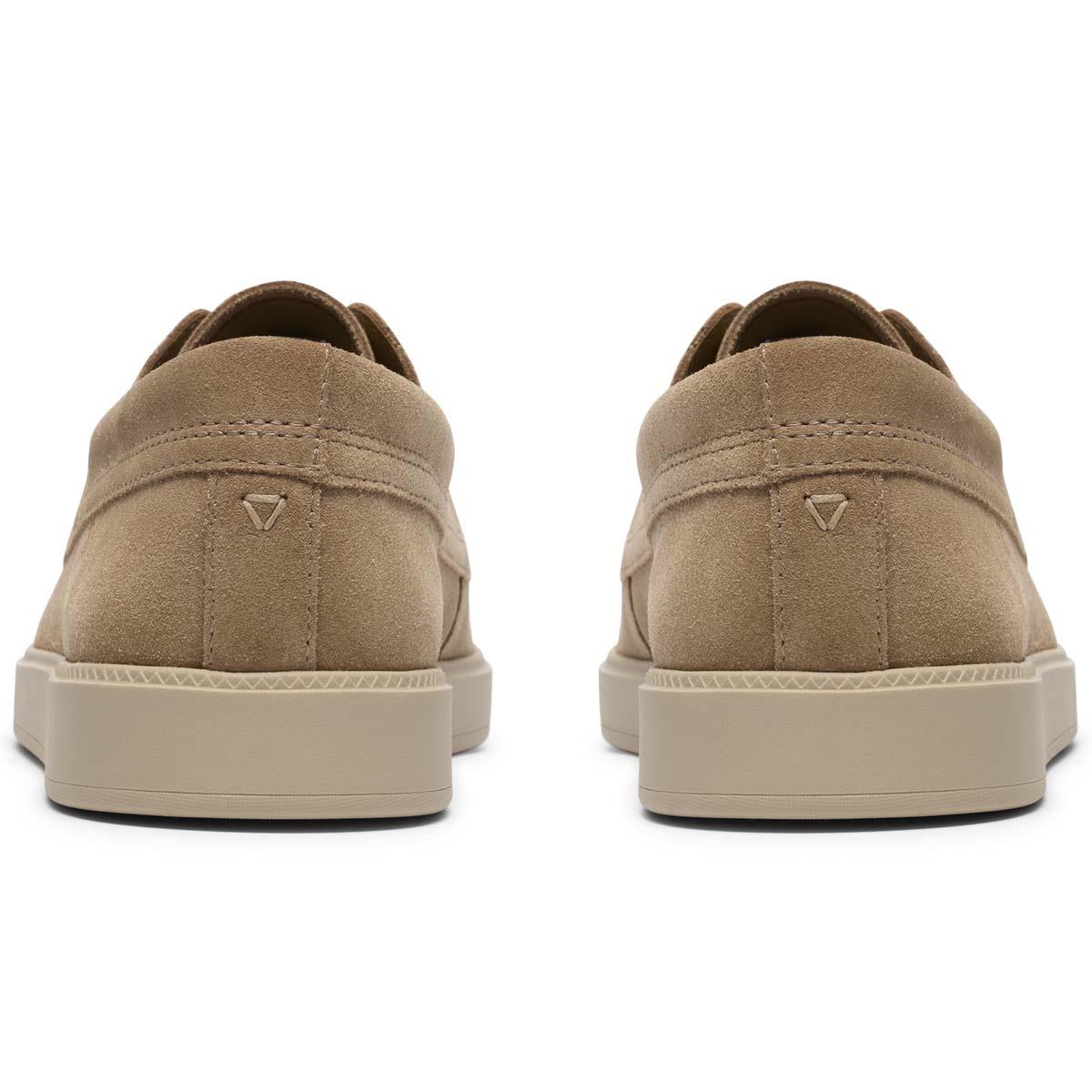 Dark Sand Suede Clarks Mens Lockford Boat Shoes Heel