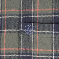 Albert and Maurice Mens Wye Shirt Olive Green Check
