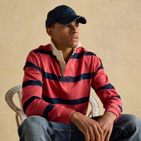 Navy Joules Daley Cotton Baseball Cap On Model