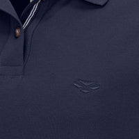 Navy Hoggs Of Fife Cora Ladies Pique Polo Shirt Chest