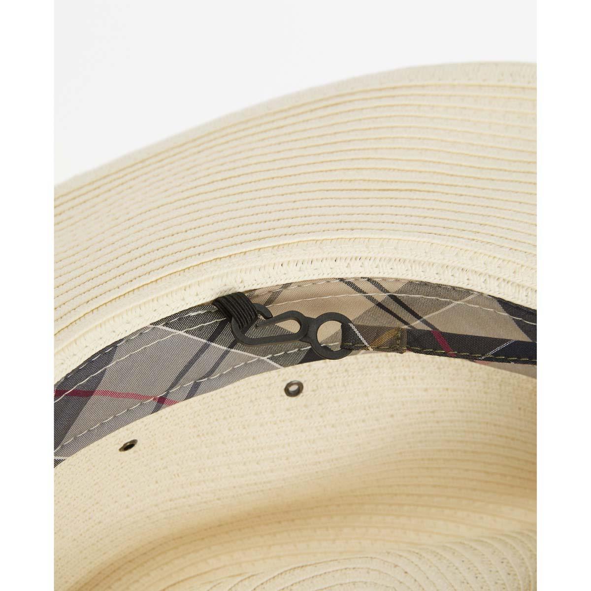 Ecru Barbour Womens Kirkstone Fedora Summer Hat Lining