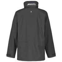 Black Musto Mens Sardinia Long Rain Jacket Back