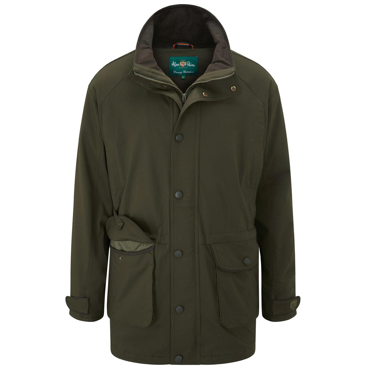 Olive Alan Paine Mens Dunswell Field Coat
