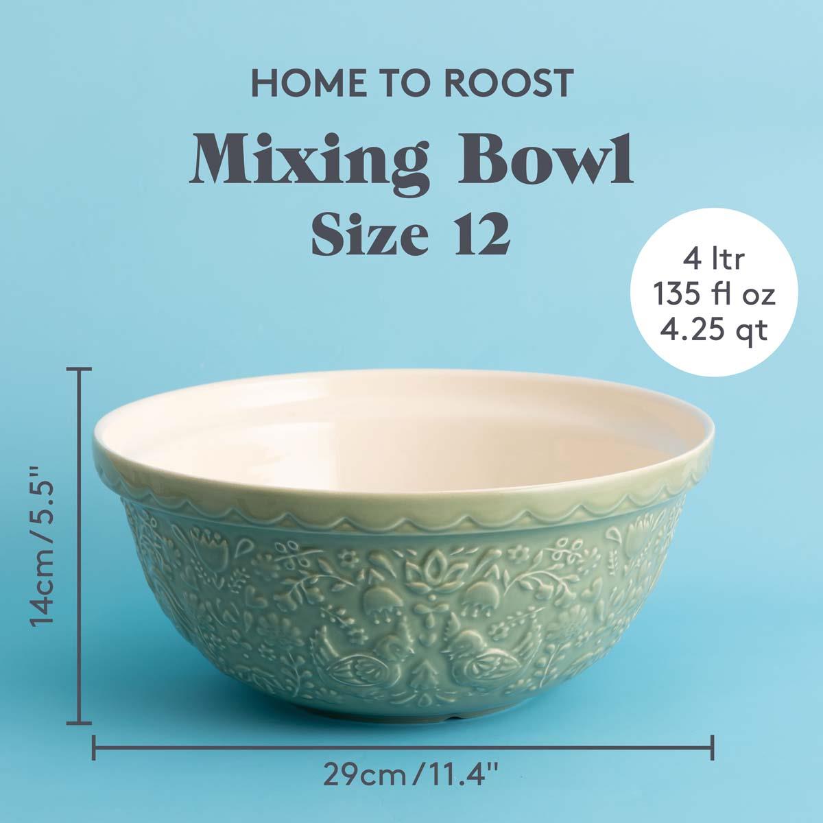 Mason Cash Home To Roost S12 Green Mixing Bowll
