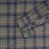 Albert and Maurice Mens Wye Shirt Olive Green Check