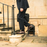 Dark Brown Calf Loake Mens Hitchcock Shoes Lifestyle