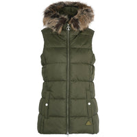 Deep Olive Barbour Womens Midhurst Gilet