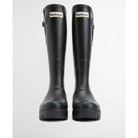 Black Barbour Womens Leighton Tall Welly Front