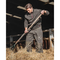 Hoggs Of Fife Mens Green King II 1/4 Zip Knit