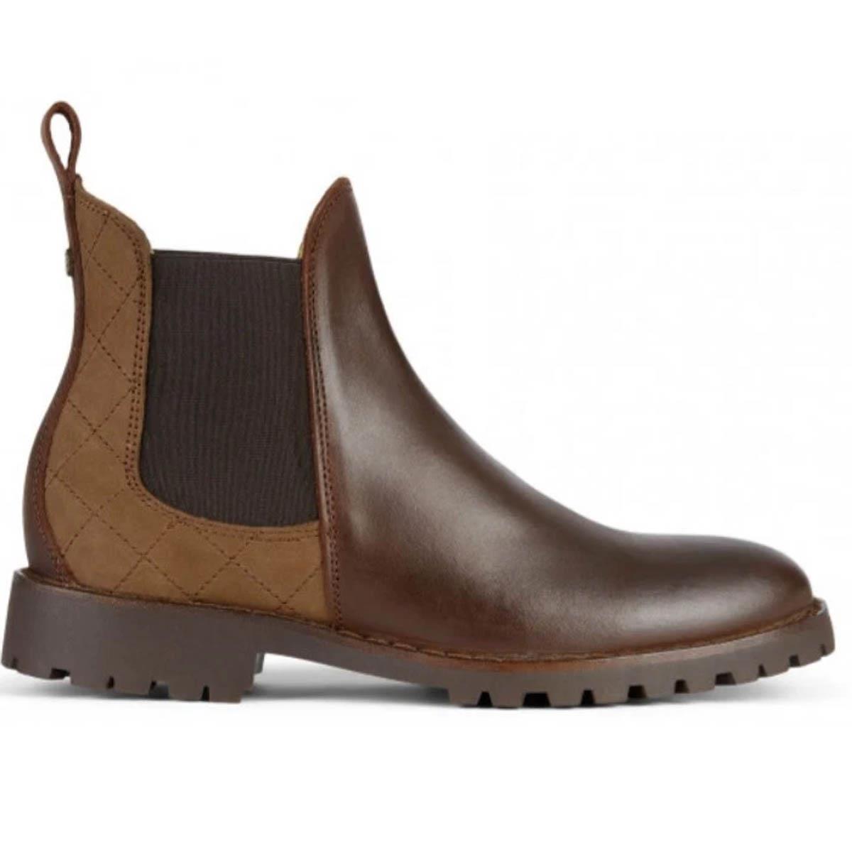 Le Chameau Jameson Quilted Chelsea Boot Caramel SIDE