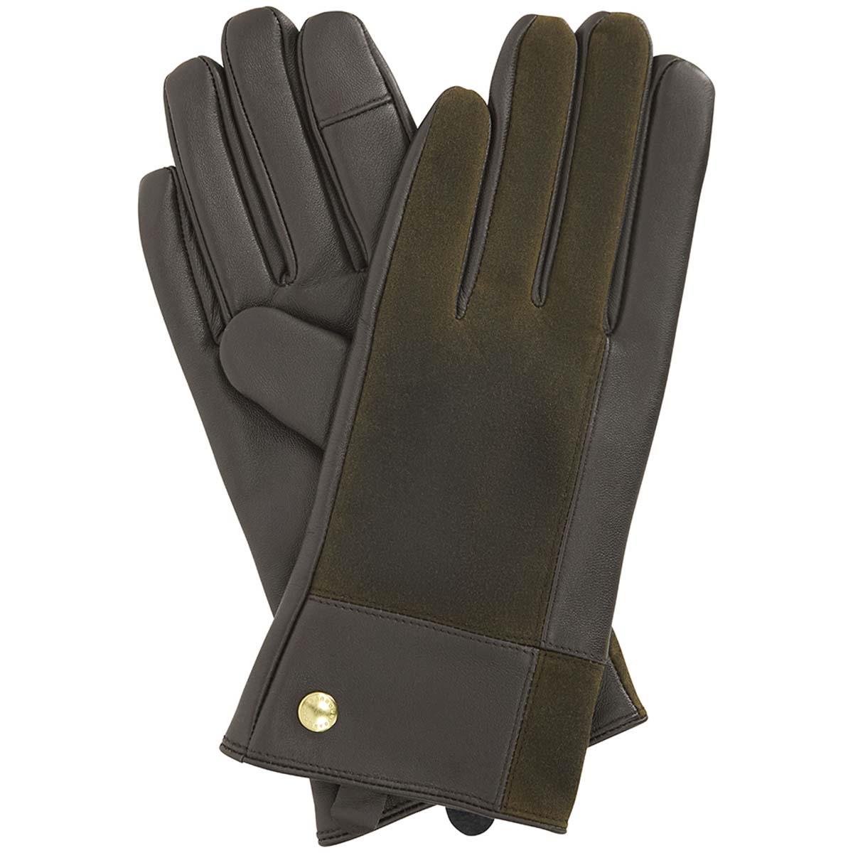 Barbour Womens Rudson Patchwork Leather Gloves