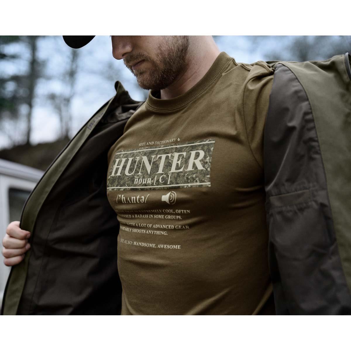 Military Olive Seeland Men's Dictionary T-Shirt LS2