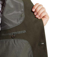Forest Schoffel Mens Barnsdale Nehru Waistcoat Inside Detail