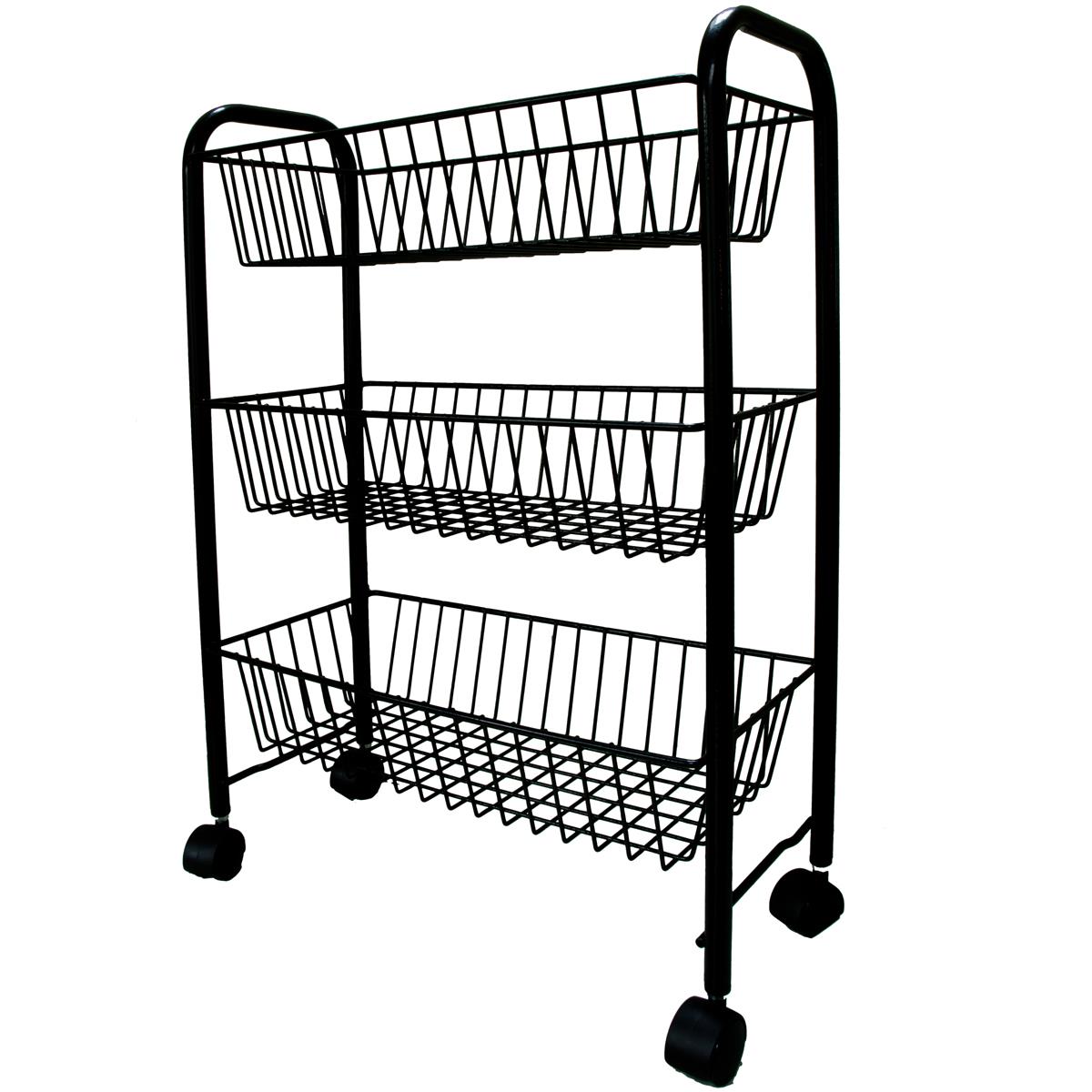 Delfinware 3 Tier Mobile Trolley